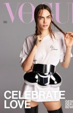 CARA DELEVINGNE on the COver of Vogue Magazine, Germany and British August 2022 Issue