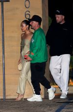 CARA SANTANA Out for a Dinner Date at Nobu in Malibu 07/05/2022