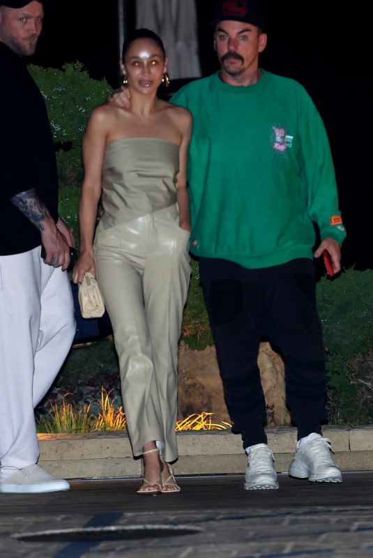 CARA SANTANA Out for a Dinner Date at Nobu in Malibu 07/05/2022