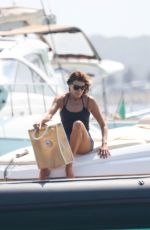 CARLKA BRUNI at a Boat in Formentera 07/26/2022