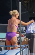 CAROLINE STANBURY in Bikini with Her Husband Sergio Carrallo in Mykonos 07/01/2022
