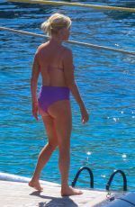CAROLINE STANBURY in Bikini with Her Husband Sergio Carrallo in Mykonos 07/01/2022
