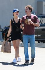 CAYLEE COWAN and Casey Affleck Out Shopping in Studio City 07/01/2022