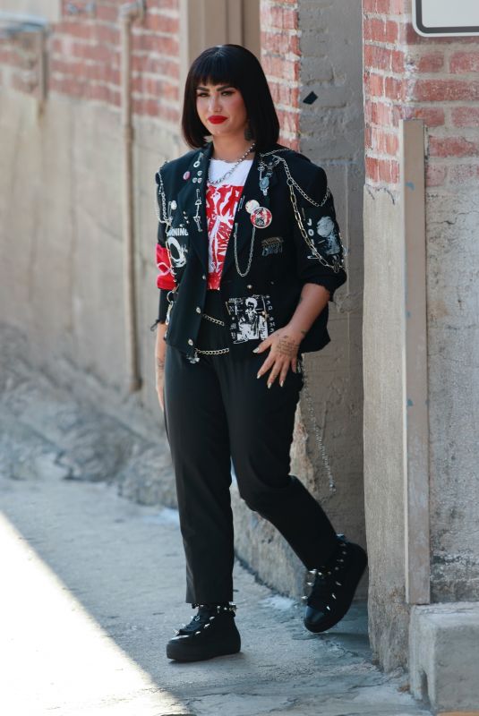 DEMI LOVATO Leaves Kimmel Theater in Hollywood 07/14/2022