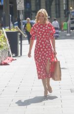 CHARLOTTE HAWKINS Arrives at Global Radio in London 07/01/2022