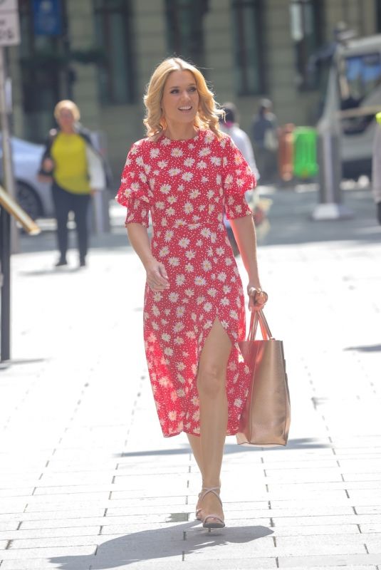 CHARLOTTE HAWKINS Arrives at Global Radio in London 07/01/2022