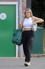 CHLOE BURROWA Leaves a Nail Salon in Essex 06/22/2022