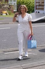 CHLOE FERRY in Work Uniform on Aesthetics Course in Newcastle 07/14/2022