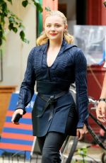 CHLOE MORETZ on the Set of Nimona in New York 07/18/2022