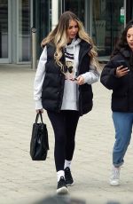 CHLOE SIMS Arrives at Slough Ice Arena for Practice of Dancing On Ice 06/29/2022