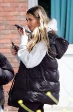CHLOE SIMS Arrives at Slough Ice Arena for Practice of Dancing On Ice 06/29/2022