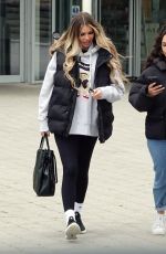 CHLOE SIMS Arrives at Slough Ice Arena for Practice of Dancing On Ice 06/29/2022