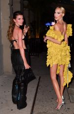 CHRISTINE QUINN and JULIA FOX Out for Dinner at Indochine in New York 07/22/2022