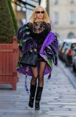 CHRISTINE QUINN Out at Paris Couture Week 07/04/2022