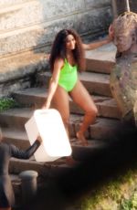 CIARA in Swimsuit Shooting a New Music Video at Lake Como 07/06/2022
