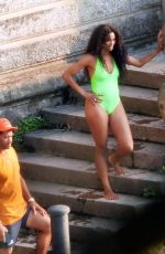 CIARA in Swimsuit Shooting a New Music Video at Lake Como 07/06/2022