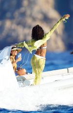 CINDY BRUNA in Bikini at a Yacht in St-Tropez 07/16/2022