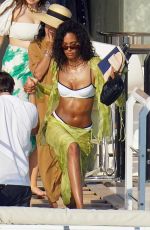 CINDY BRUNA in Bikini at a Yacht in St-Tropez 07/16/2022