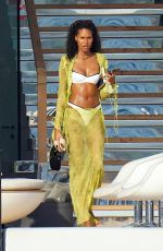CINDY BRUNA in Bikini at a Yacht in St-Tropez 07/16/2022