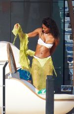 CINDY BRUNA in Bikini at a Yacht in St-Tropez 07/16/2022