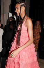 CINDY BRUNA Leaves Giambattista Valli Show at Paris Fashion Week 07/04/2022