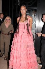 CINDY BRUNA Leaves Giambattista Valli Show at Paris Fashion Week 07/04/2022