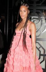 CINDY BRUNA Leaves Giambattista Valli Show at Paris Fashion Week 07/04/2022