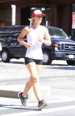 CLAIRE DANES Out Jogging in New York 07/18/2022