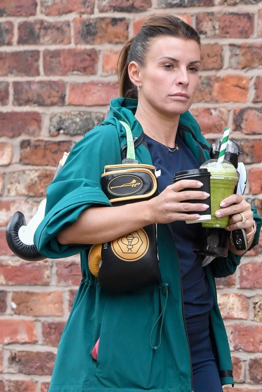 COLEEN ROONEY Out for Coffee and a Smoothie in Manchester 07/04/2022