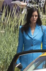 COURTENEY COX,MELISSA BARRERA and JENNA ORTEGA on the Set of Scream 6 in montreal 07/12/2022