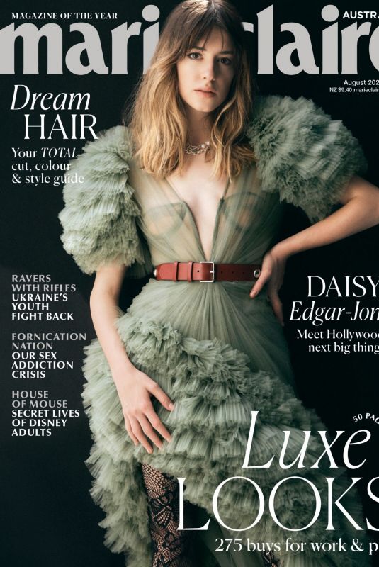 DAISY EDGAR-JONES in Marie Claire Magazine, Australia August 2022