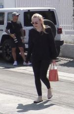 DAKOTA FANNING Leaves Pilates Class in Hollywood 07/25/2022