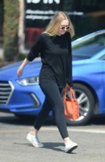 DAKOTA FANNING Out for Her Morning Workout at Forma Pilates 07/26/2022
