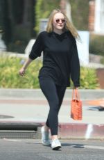 DAKOTA FANNING Out for Her Morning Workout at Forma Pilates 07/26/2022