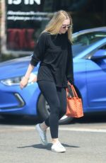 DAKOTA FANNING Out for Her Morning Workout at Forma Pilates 07/26/2022