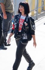 DEMI LOVATO Arrivves on Tapping for Jimmy Kimmel Live in Hollywood 07/14/2022