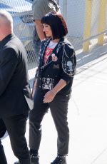 DEMI LOVATO Arrivves on Tapping for Jimmy Kimmel Live in Hollywood 07/14/2022