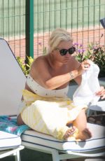 DENISE VAN OUTEN at a Pool in Marbella 07/27/2022