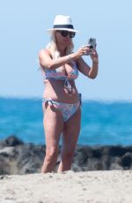 DENISE VAN OUTEN in Bikini at a Beach in Marbella 07/28/2022