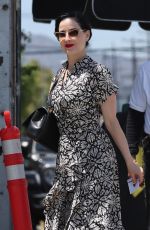 DITA VON TEESE Arrives at a Business Meeting in Santa Monica 07/21/2022