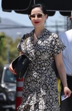 DITA VON TEESE Arrives at a Business Meeting in Santa Monica 07/21/2022