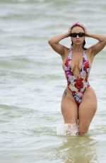 DRAYA MICHELE in Swimsuit at a Beach in Miami 07/17/2022 