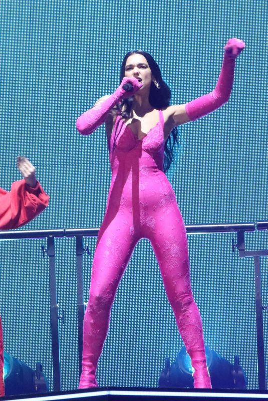 DUA LIPA Performs at Future Nostalgia Tour in Toronto 07/27/2022