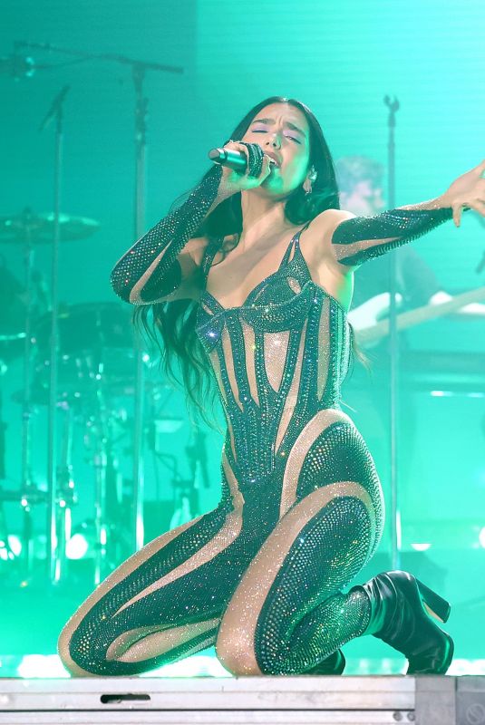 DUA LIPA Performs at Lollapalooza in Chicago 07/29/2022