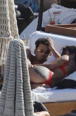 ELETTRA LAMBORGHINI in Bikini at a Beach in Mykonos 07/19/2022