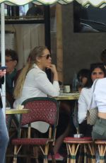 ELIZABETH BERKLEY Out for Lunch in Paris 07/01/2022