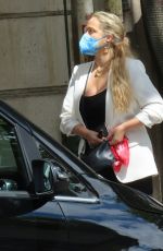 ELIZABETH BERKLEY Out for Lunch in Paris 07/01/2022