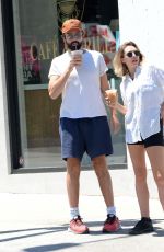 ELIZABETH OLSEN and Robbie Arnett Out in Los Angeles 07/11/2022