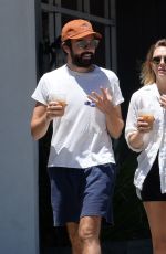 ELIZABETH OLSEN and Robbie Arnett Out in Los Angeles 07/11/2022