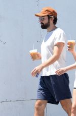 ELIZABETH OLSEN and Robbie Arnett Out in Los Angeles 07/11/2022